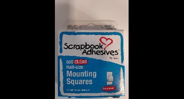 3L Mounting Squares Clear Half size