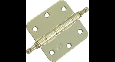 Starx Vaasknopscharnier Ronde Hoek 76X76 Vermessingd - 3 stuks - 8711332196508