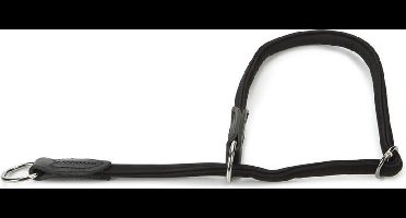 Beeztees leren wurgband Buffalo rond. Zwart. 60 cm x 10 mm.
