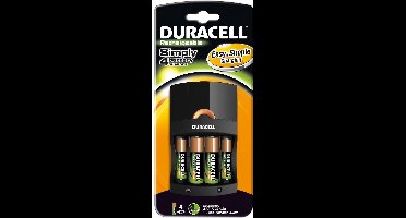 Duracell CEF 14 batterijlader inclusief oplaadbare batterijen