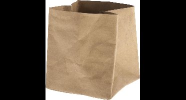 Cosy&Trendy Ecosy Voorraadzak - Vierkant - 14 cm x 14 cm x 15 cm - Bruin