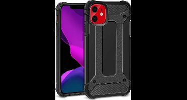 Ntech hoesje Geschikt voor iPhone 11 Armor Hoesje - Zwart