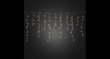 Konstsmide Sweden ® 6533-872 - Snoerverlichting - App gestuurd iciclesnoer 200 LED - multifunction - timer - dimmer - 6.37m breed – witte kabel - 24V - voor binnen en buiten – extra warmwit