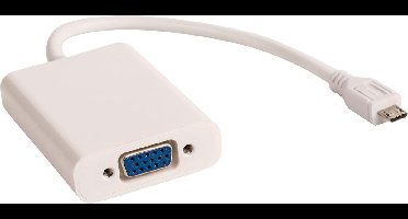 Micro USB naar VGA vrouwelijk adapter MHL Wit