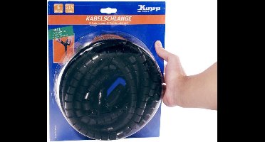 KOPP kabelgeleider, Ø 15mm x 5 meter, zwart | geen losse kabels meer!!