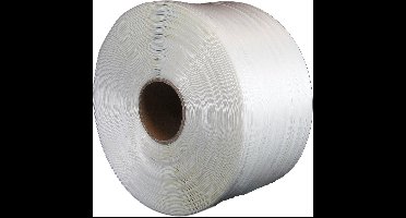 500 mtr - Unistrap - Wit - 13mm - dikte 40 micron - Strappingband - Omsnoeringsband