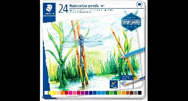 STAEDTLER Design Journey - aquarel kleurpotloden - metalen etui 24 st