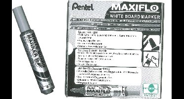 Pentel MaxiFlo Whiteboardmarker - 12 stuks
