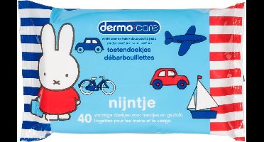 Dermo Care Nijntje toetendoekjes – blauw – 10 x 40 stuks