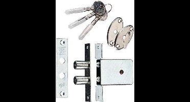 Dx Bijzetslot - Gelijksluitend Skg - 2 stuks - 3 sleutels