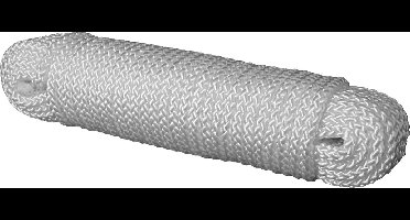Gevlochten Koord - 10 meter – 10mm - Wit – Gevlochten koord - Bundel