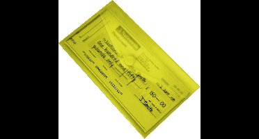 EXXO-HFP #90553 - DL Documentenmap - Landschap model - Klitsluiting - Geel - 10 stuks (1 pak @ 10 stuks)