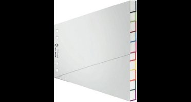 Leitz 4370 Register Din A4 Bovenbreedte Blanco Polypropyleen Grijs 10 Tabbladen 43700000