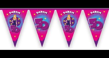 Vlaggenlijn 'Hoera Sarah' (6m)