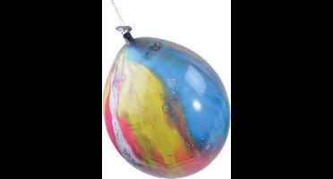 Zakje Ballonnen Marmer effect - Bont - Biologisch afbreekbaar - 6 stuks