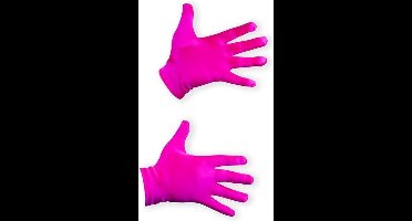 Handschoenen - Fuchsia Satijn - Circa 20 cm - Piet Attribuut - Een Paar