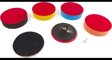 6 Delige 150 mm Polijstset met M14 Opname