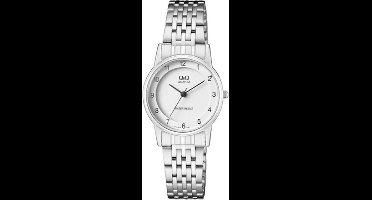 Mooi dames horloge -zilverkleurig van het merk Q&Q-QA57j204Y