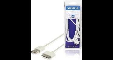 Data en Oplaadkabel Apple Dock 30-Pins - USB A Male 2.00 m Wit