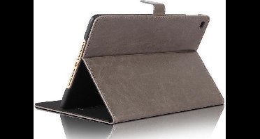 Hoes geschikt voor iPad Mini (2019) - Smart Book Case Lederen Hoesje - iCall - Grijs