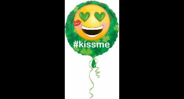 "St.Pat's Kus Me Emoticon" FolieBallon, 43 cm