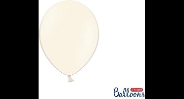 """Strong Ballonnen 23cm, Pastel licht creme (1 zakje met 100 stuks)"""