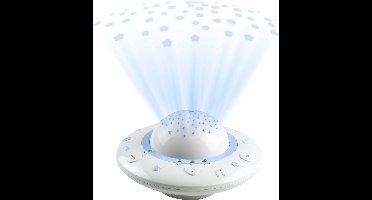 Alecto Baby Projector - Rustgevende Slaapliedjes - Babyprojector met Muziek - BC-125 - Wit
