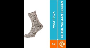 6-Pack Extra Stevige Thermo Werksokken Worker Oranje - Assorti - Unisex - Maat 46-48