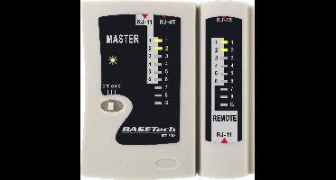 Basetech BT-100 BT-100 Kabeltester Geschikt voor: RJ-45, RJ-11