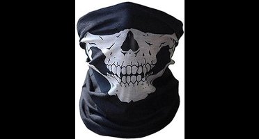 Balaclava Gezicht Shield Tactische Masker Wit 3D Schedel Sport Nek Warm Volgelaatsmasker Winddicht Motorfiets Mondkap Ski Outdoor Sport