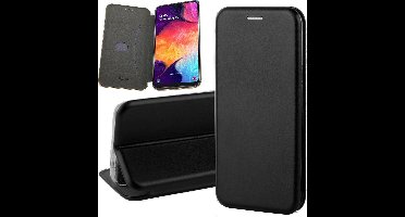 Hoesje geschikt voor Samsung Galaxy A30s - Book Case Kunstleer ThinShield Zwart