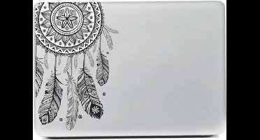 Dream Catcher Sticker - Laptop - Design - 25 x 17 cm - Zwart