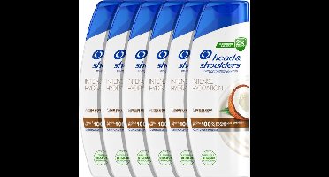 Head & Shoulders Intense Hydration - Anti-Roos Shampoo - Met Kokosolie - Voordeelverpakking - 6 x 330 ml