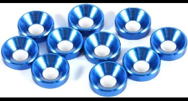 Anodized Cone Rings voor Wasmachines - 10 Stuks M5 Aluminium Schroefafdichting in Koninklijk Blauw - Duurzaam en Corrosiebestendig