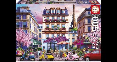 Educa - Puzzel - 500 stukjes - Parijs Shopping District - Legpuzzel