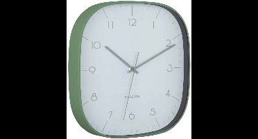 Karlsson Wandklok Grato Cuadrado - Jungle groen - 4.3x29x29cm - Wandklok Modern