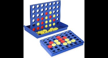 Vier op een rij-spel, strategiespel voor 2 spelers, familiespel voor kinderen vanaf 3 jaar, educatief speelgoed, bordspel voor kinderen en volwassenen, cadeau voor thuis en op reis