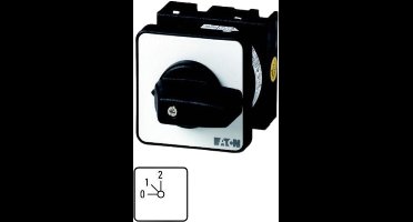 Eaton Nokkenschakelaar, T0, 20 A, Inbouw, 1 Bouweenheid(en), Contacten: 2, 45 °, vergrendelend, met 0-stand, 0-2, Designnummer 170, 009348