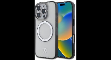 Mercedes iPhone 16 Pro Max - Transparant Hoesje Met MagSafe - Logoprint