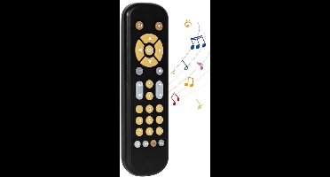 Speelgoed Met Afstandsbediening Voor De Baby-TV, Meertalig Muziekspeelgoed Voor Baby's Met Cijferleesfunctie, Babyspeelgoed Met Geluiden, Educatief Speelgoed Voor Baby's Vanaf 6 Maanden (Zwart)