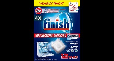 4 x Finish Machinereiniger Tijdens de Wasbeurt - 12 Stuks