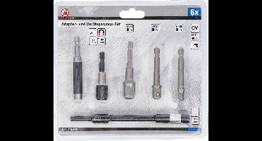 BGS Adapter- en extensieset - voor boormachines - 6 delig