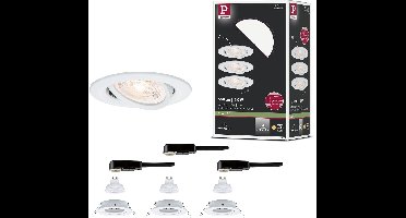 LED-inbouwlamp 3-Step-Dim Nova GU10 Flat draaibaar 3x4,9W 3x550lm 230V dimbaar 2700K Wit mat
