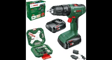 EasyImpact 18V-40 accu klopboorschroefmachine 18V Li-Ion + 2 accu's + lader + 34 accessoires