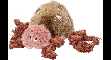 FLAMINGO - SPEELGOED ROZETTE SCHILDPAD MET TOUW OUDROZE 28x21x11CM