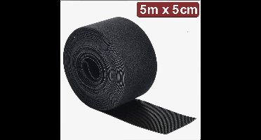 Quadrios 24CA310 Klittenband Om te bundelen Haak- en lusdeel (l x b) 5 m x 5 cm Zwart 5 m
