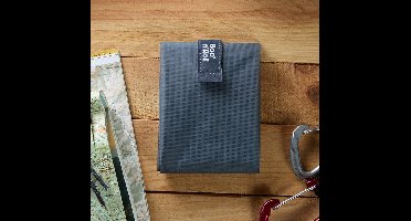 Boc’n’Roll Outdoor Graphite - Duurzame Lunchwrap voor Wandelen & Kamperen – Herbruikbare Broodzak – Compact & Lichtgewicht