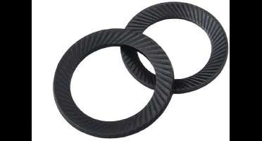Allecto - M5 Wasmachine - Anti-loosening - 50 Stuks - 5.5mm - Platte Wasmachine - Carbon Staal - Geschikt voor Thuis en Klussen