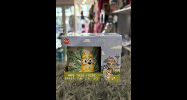 Bluey mok, Bluey beker, Bluey, Mok, Beker, Bluey Leaves porseleinen mok 235 ml (8 oz) Geschenkdoos