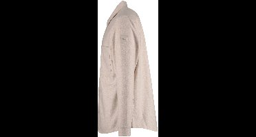 Boss overshirt beige normale fit effen